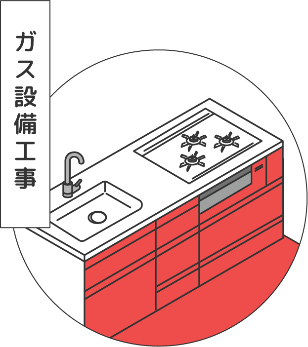 ガス設備工事
